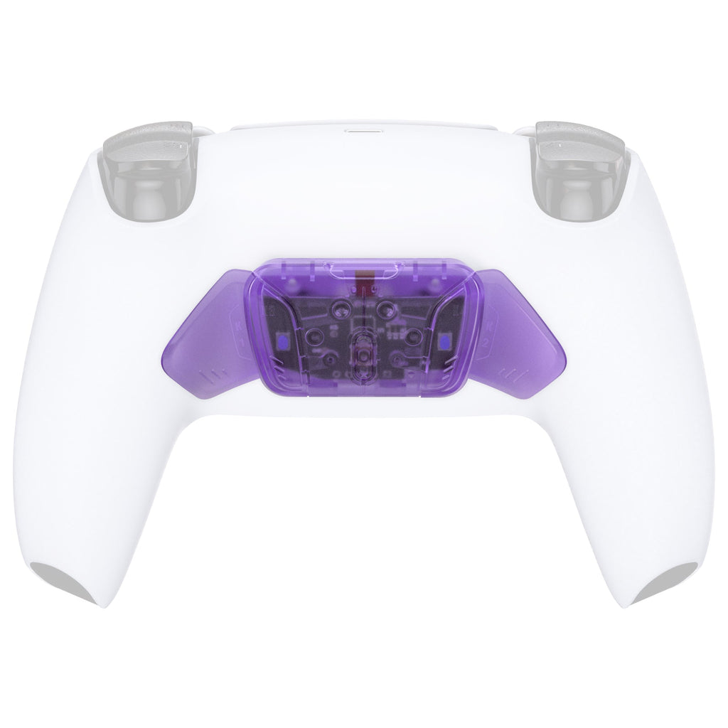eXtremeRate Turn RISE to RISE4 Kit – Redesigned K1 K2 K3 K4 Back Buttons Housing & Remap PCB Board for eXtremeRate RISE & RISE4 Remap kit, Compatible with PS5 Controller - Clear Atomic Purple eXtremeRate