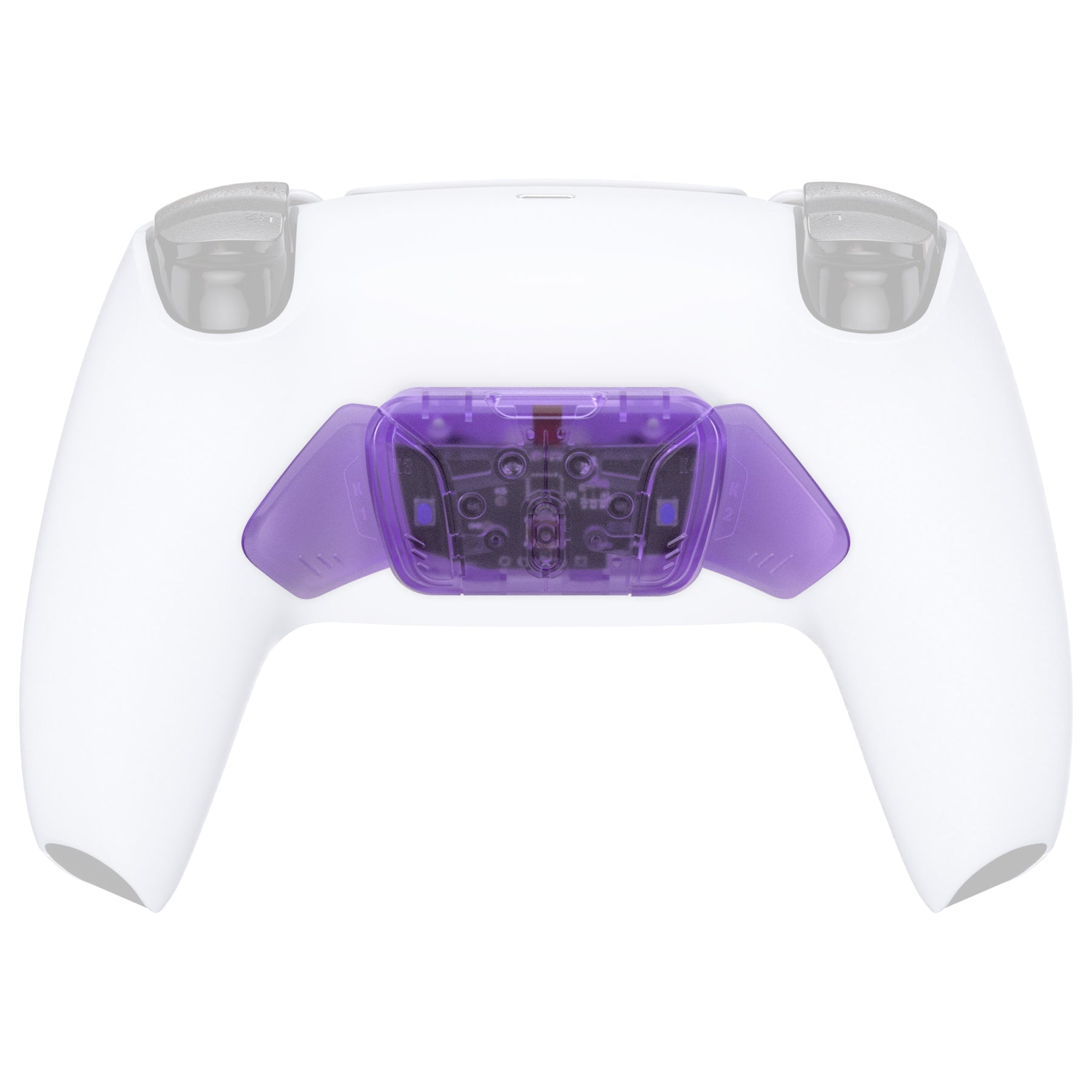 eXtremeRate Turn RISE to RISE4 Kit – Redesigned K1 K2 K3 K4 Back Buttons Housing & Remap PCB Board for eXtremeRate RISE & RISE4 Remap kit, Compatible with PS5 Controller - Clear Atomic Purple eXtremeRate