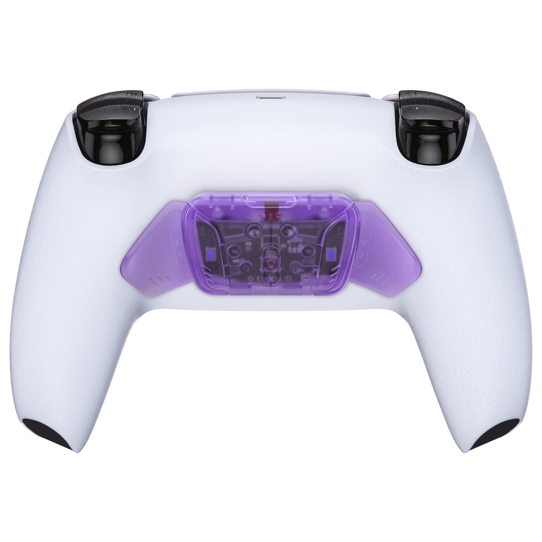 eXtremeRate Turn RISE to RISE4 Kit – Redesigned K1 K2 K3 K4 Back Buttons Housing & Remap PCB Board for eXtremeRate RISE & RISE4 Remap kit, Compatible with PS5 Controller - Clear Atomic Purple eXtremeRate