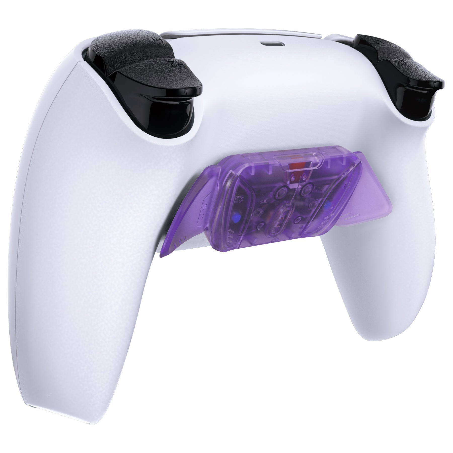 eXtremeRate Turn RISE to RISE4 Kit – Redesigned K1 K2 K3 K4 Back Buttons Housing & Remap PCB Board for eXtremeRate RISE & RISE4 Remap kit, Compatible with PS5 Controller - Clear Atomic Purple eXtremeRate