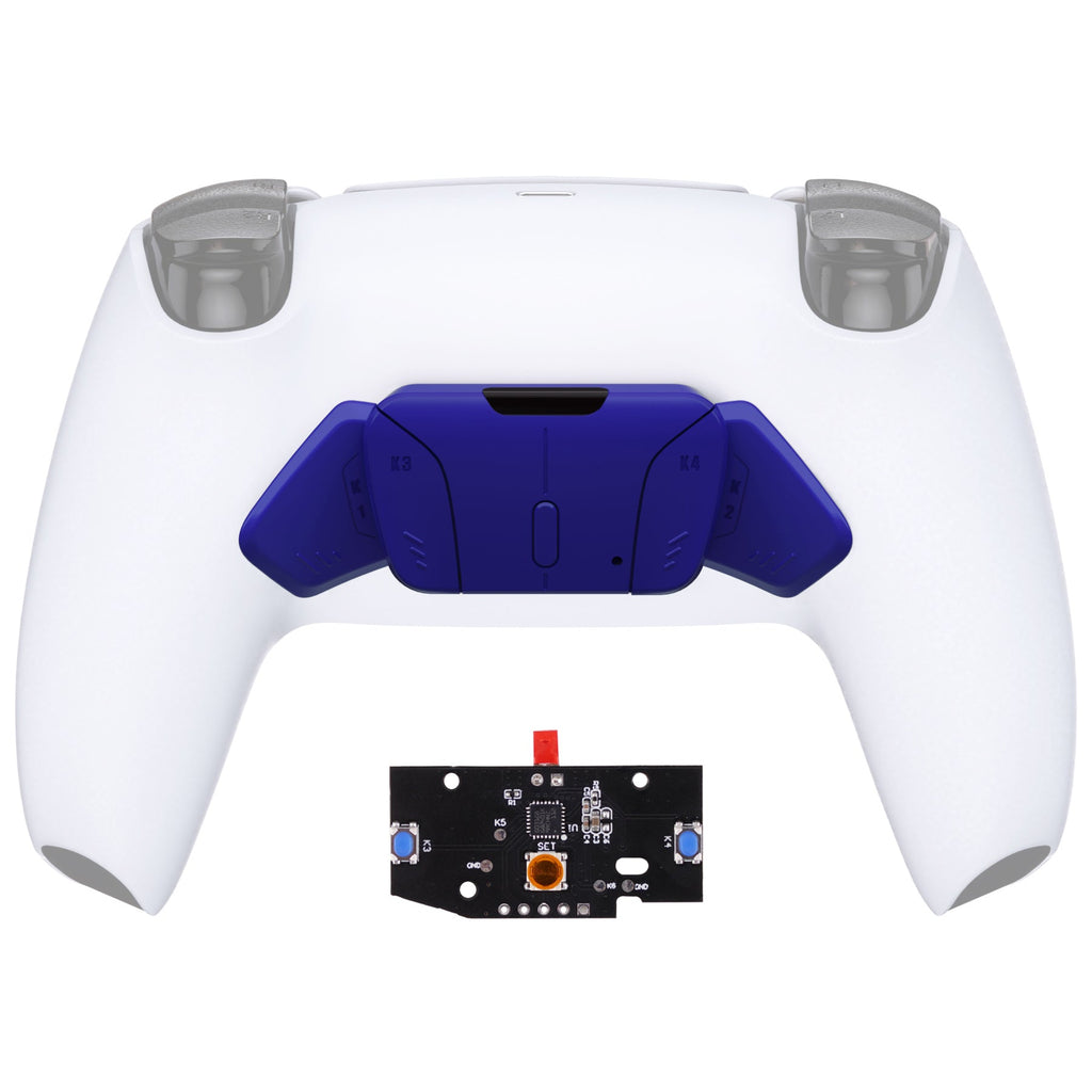 eXtremeRate Turn RISE to RISE4 Kit – Redesigned K1 K2 K3 K4 Back Buttons Housing & Remap PCB Board for eXtremeRate RISE & RISE4 Remap kit, Compatible with PS5 Controller - Cobalt Blue eXtremeRate