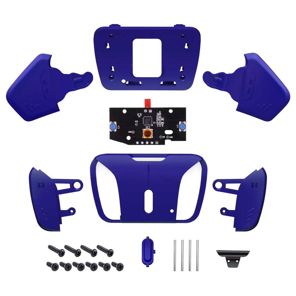eXtremeRate Turn RISE to RISE4 Kit – Redesigned K1 K2 K3 K4 Back Buttons Housing & Remap PCB Board for eXtremeRate RISE & RISE4 Remap kit, Compatible with PS5 Controller - Cobalt Blue eXtremeRate