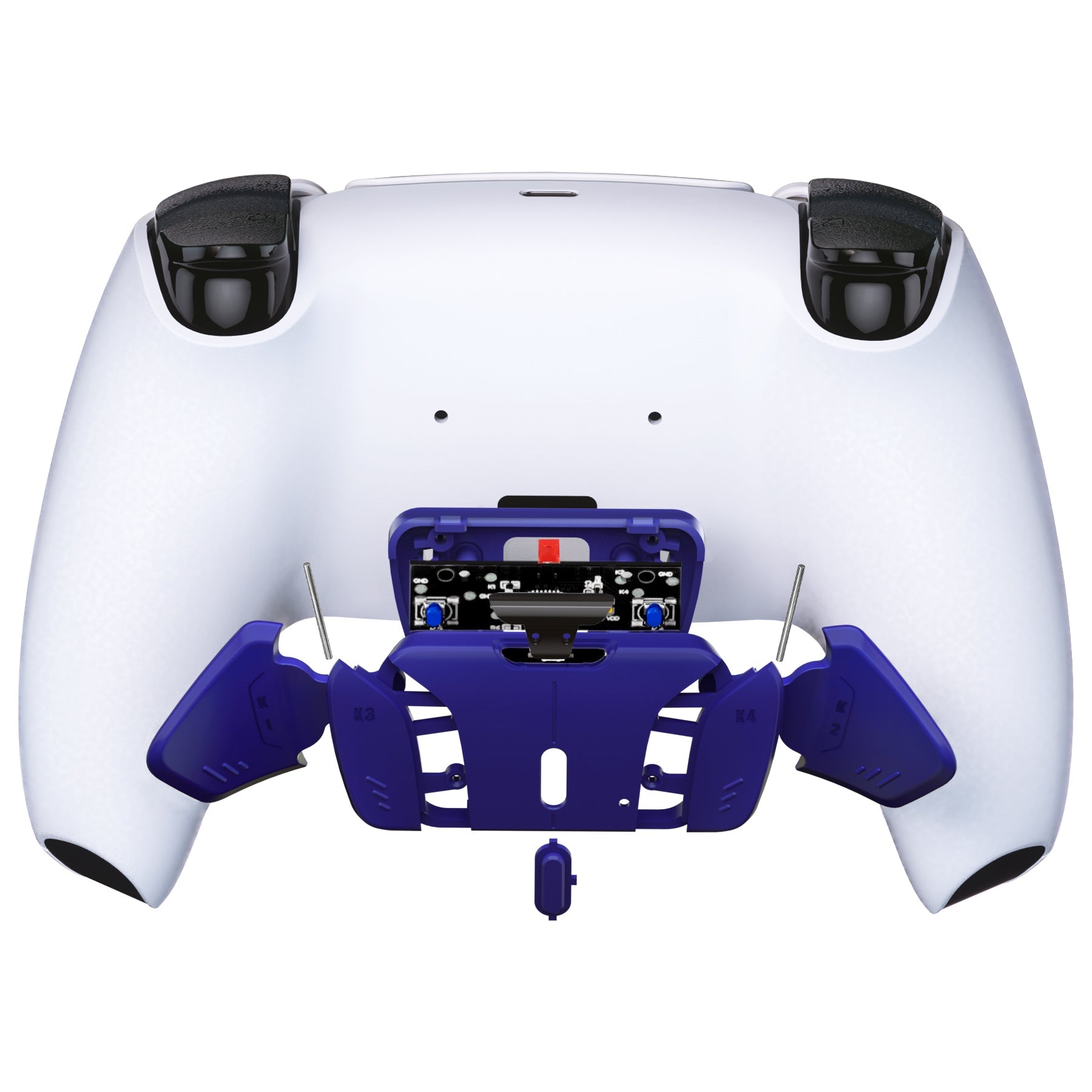 eXtremeRate Turn RISE to RISE4 Kit – Redesigned K1 K2 K3 K4 Back Buttons Housing & Remap PCB Board for eXtremeRate RISE & RISE4 Remap kit, Compatible with PS5 Controller - Cobalt Blue eXtremeRate