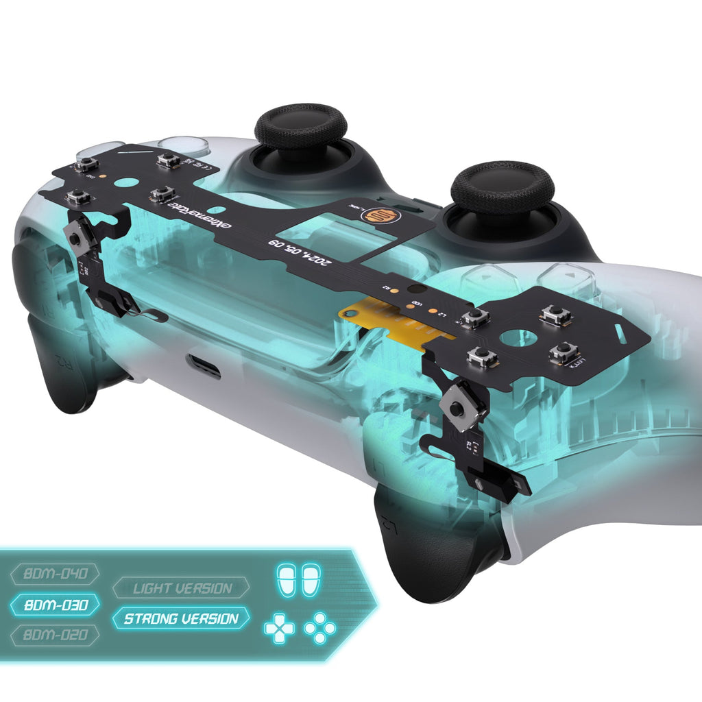 eXtremeRate Whole Set - Strong Version Clicky Kit for PS5 Controller BDM-030, Custom Micro Switch L2R2 Face Buttons Clicky Kit and Tactile L1R1 Keys Mouse Click for PS5 Controller eXtremeRate