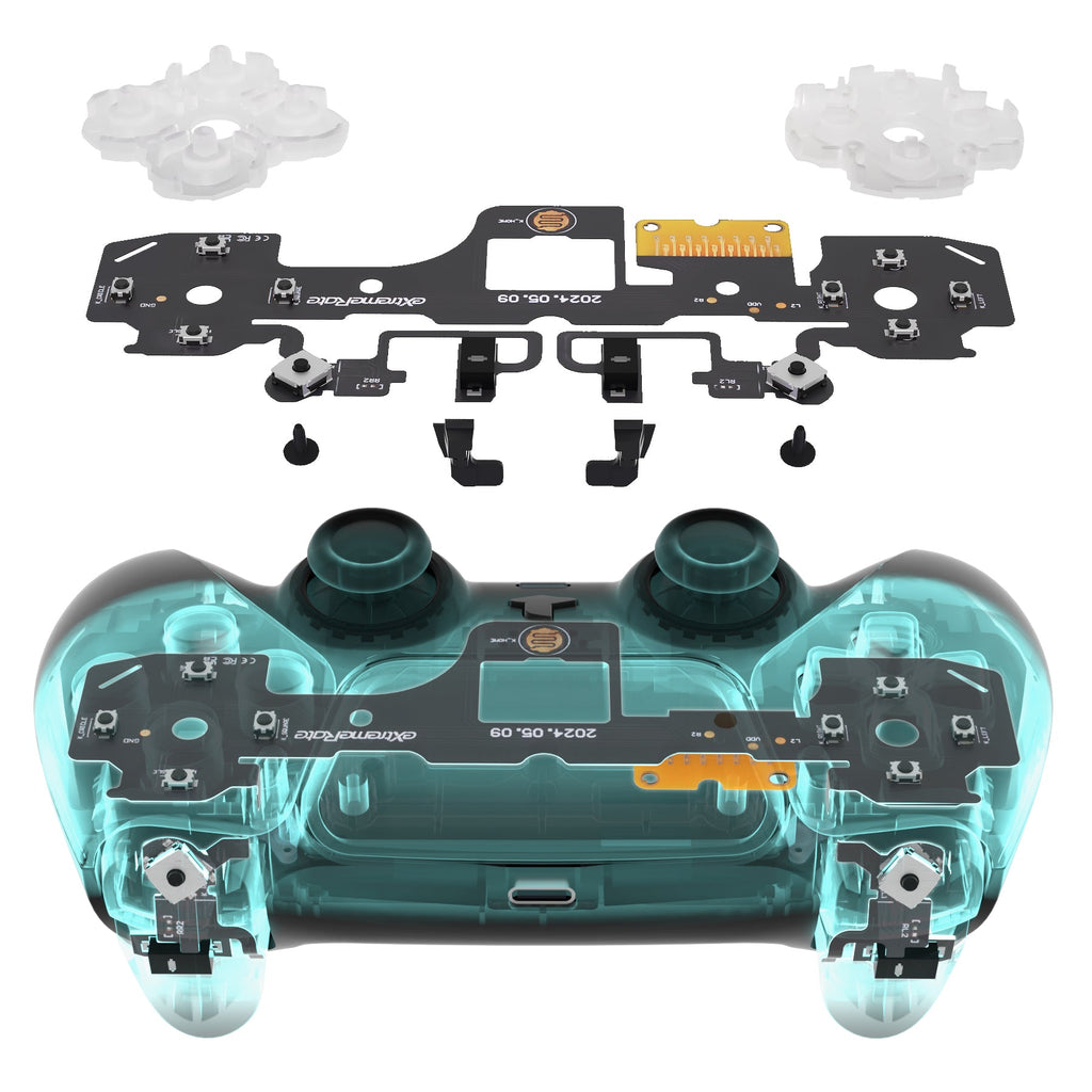 eXtremeRate Whole Set - Strong Version Clicky Kit for PS5 Controller BDM-030, Custom Micro Switch L2R2 Face Buttons Clicky Kit and Tactile L1R1 Keys Mouse Click for PS5 Controller eXtremeRate