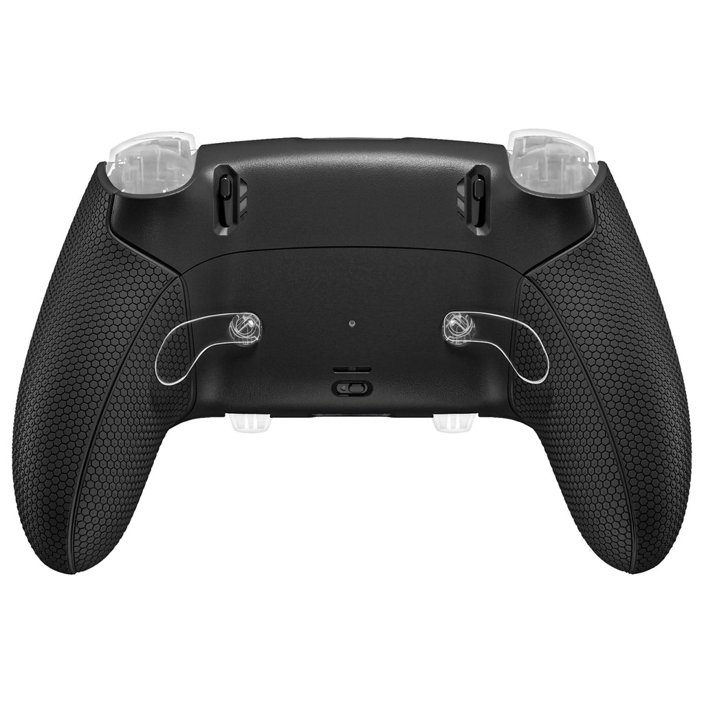 eXtremeRate Beyond-ARC Bottom Shell Kit with Rubberised Grip for PS5 Edge Controller - Black eXtremeRate