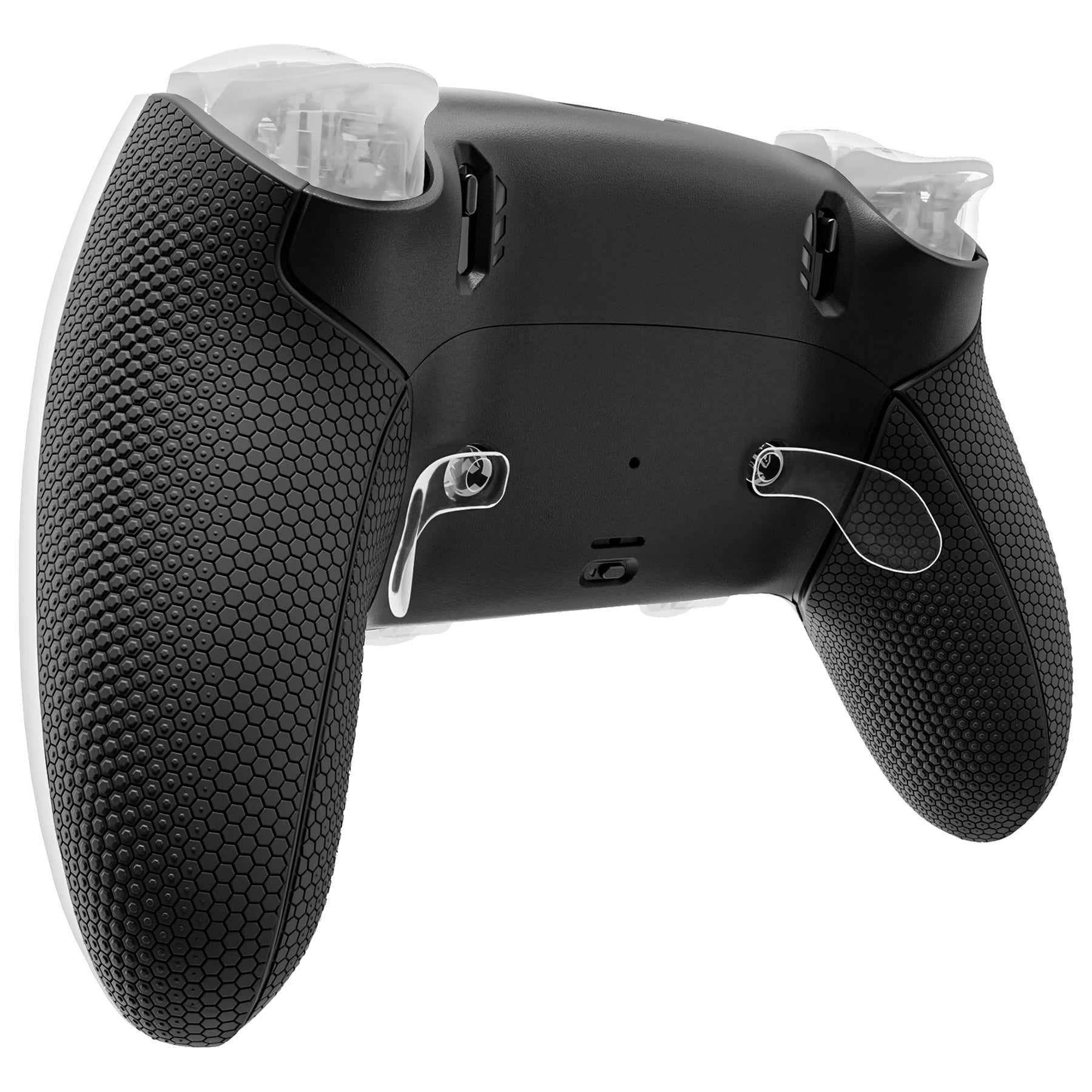 eXtremeRate Beyond-ARC Bottom Shell Kit with Rubberised Grip for PS5 Edge Controller - Black eXtremeRate