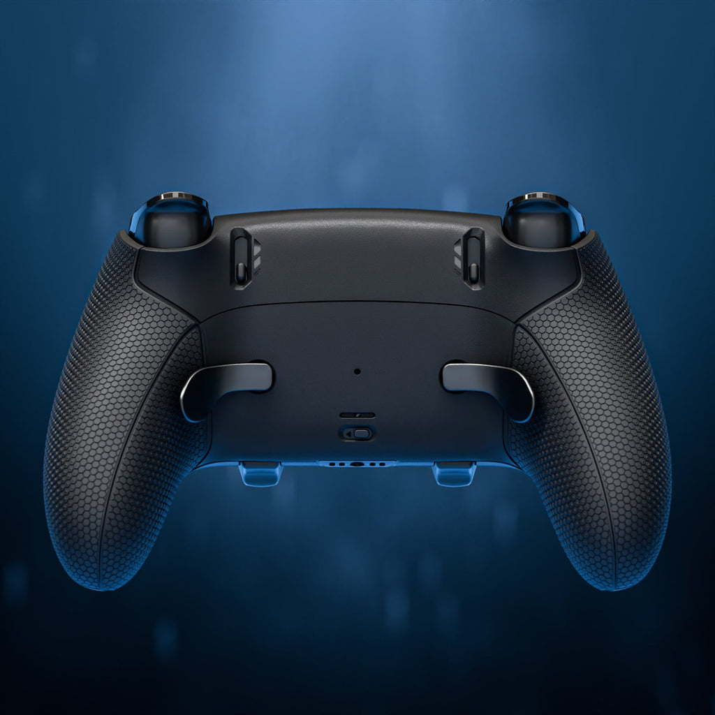 eXtremeRate Beyond-ARC Bottom Shell Kit with Rubberised Grip for PS5 Edge Controller - Black eXtremeRate