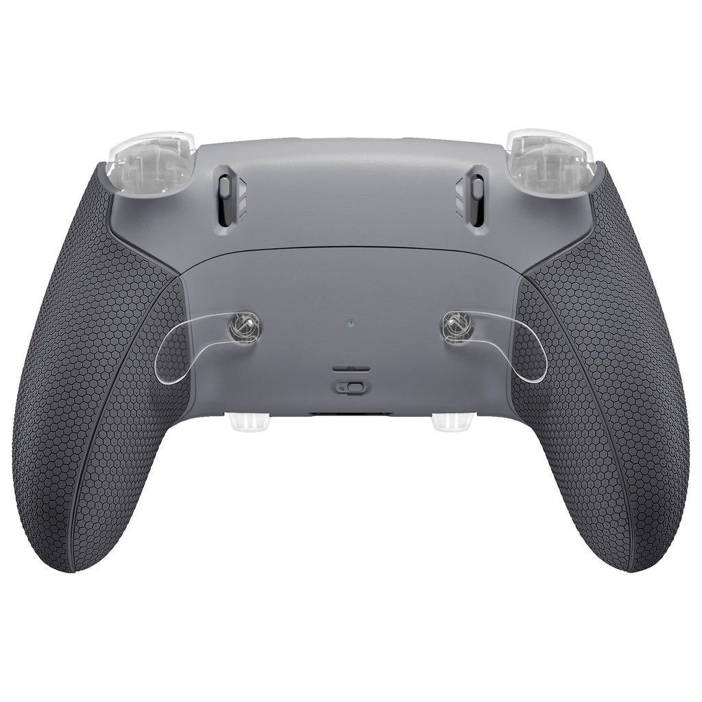 eXtremeRate Beyond-ARC Bottom Shell Kit with Rubberised Grip for PS5 Edge Controller - New Hope Gray & Classic Gray eXtremeRate