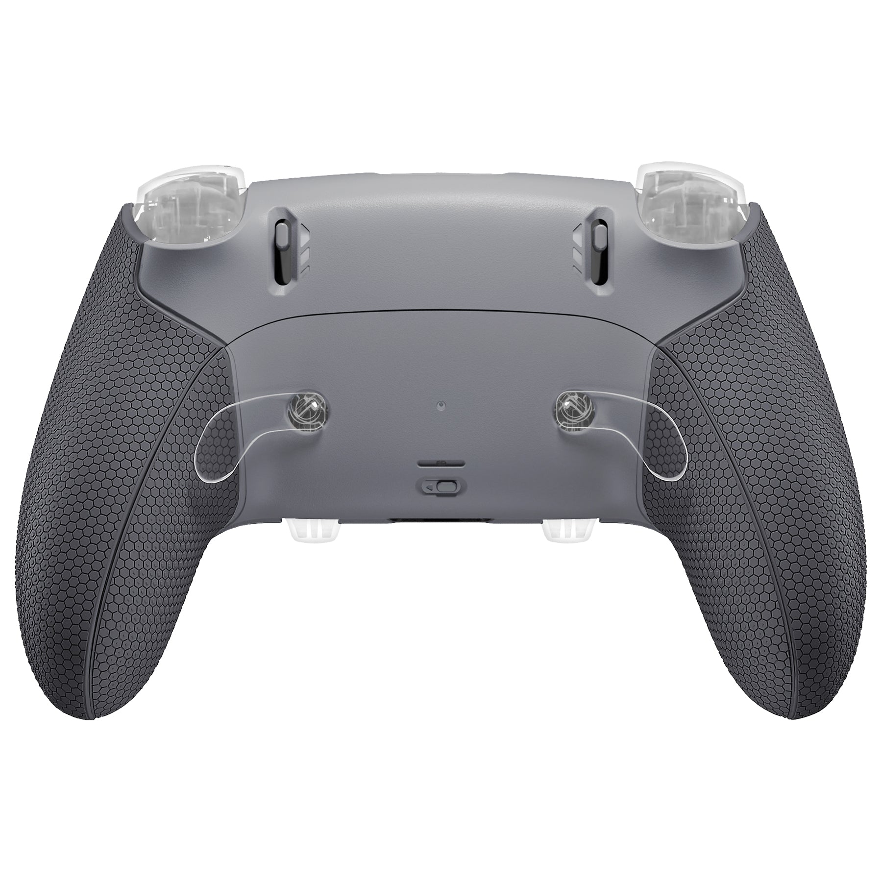 eXtremeRate Beyond-ARC Bottom Shell Kit with Rubberised Grip for PS5 Edge Controller - New Hope Gray & Classic Gray eXtremeRate