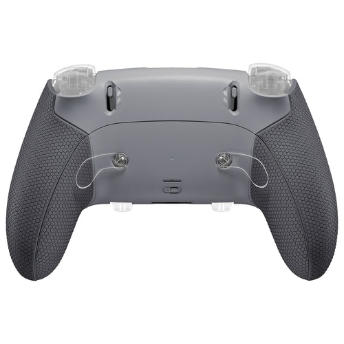 eXtremeRate Beyond-ARC Bottom Shell Kit with Rubberised Grip for PS5 Edge Controller - New Hope Gray & Classic Gray eXtremeRate