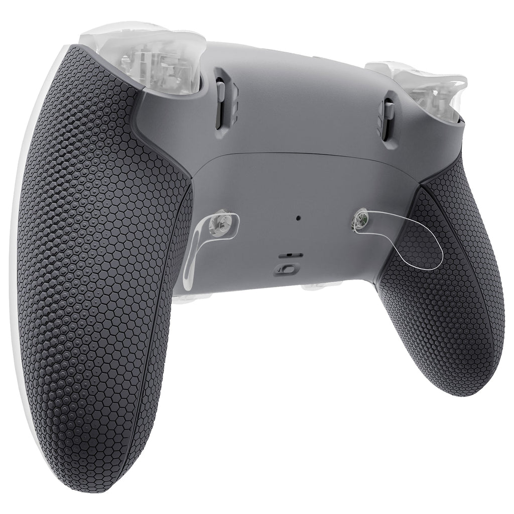 eXtremeRate Beyond-ARC Bottom Shell Kit with Rubberised Grip for PS5 Edge Controller - New Hope Gray & Classic Gray eXtremeRate