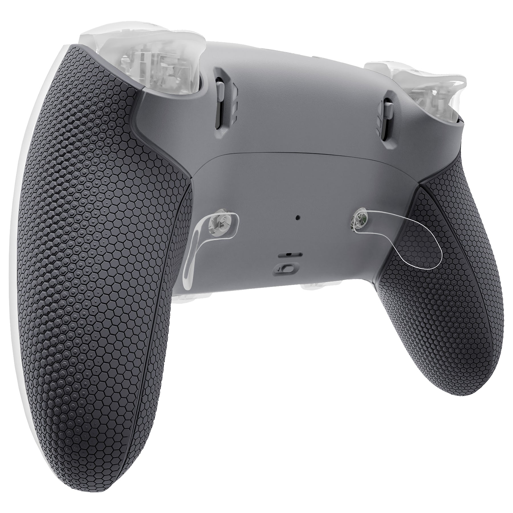 eXtremeRate Beyond-ARC Bottom Shell Kit with Rubberised Grip for PS5 Edge Controller - New Hope Gray & Classic Gray eXtremeRate