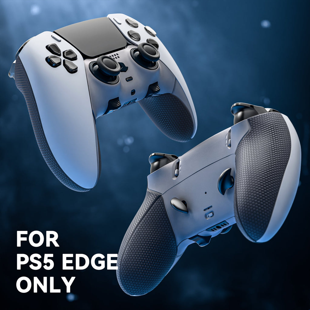 eXtremeRate Beyond-ARC Bottom Shell Kit with Rubberised Grip for PS5 Edge Controller - New Hope Gray & Classic Gray eXtremeRate