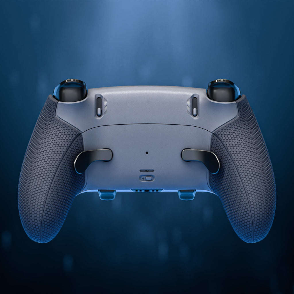 eXtremeRate Beyond-ARC Bottom Shell Kit with Rubberised Grip for PS5 Edge Controller - New Hope Gray & Classic Gray eXtremeRate