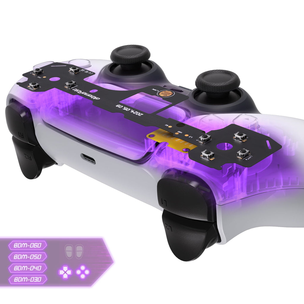 eXtremeRate Custom Tactile Dpad & Action Buttons Face Clicky Kit V3 for PS5 Controller BDM-030/040/050/060 eXtremeRate