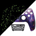 eXtremeRate LUNA Redesigned Replacement Front Shell with Touchpad Compatible with PS5 Controller BDM-010/020/030/040/050 - Glow in Dark - Cosmic Camo eXtremeRate