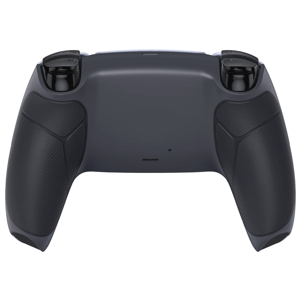 eXtremeRate Performance Grip Replacement Back Housing Bottom Shell Compatible with PS5 Controller BDM-010/020/030/040/050 - Rubberized Classic Gray & Dark Gray eXtremeRate