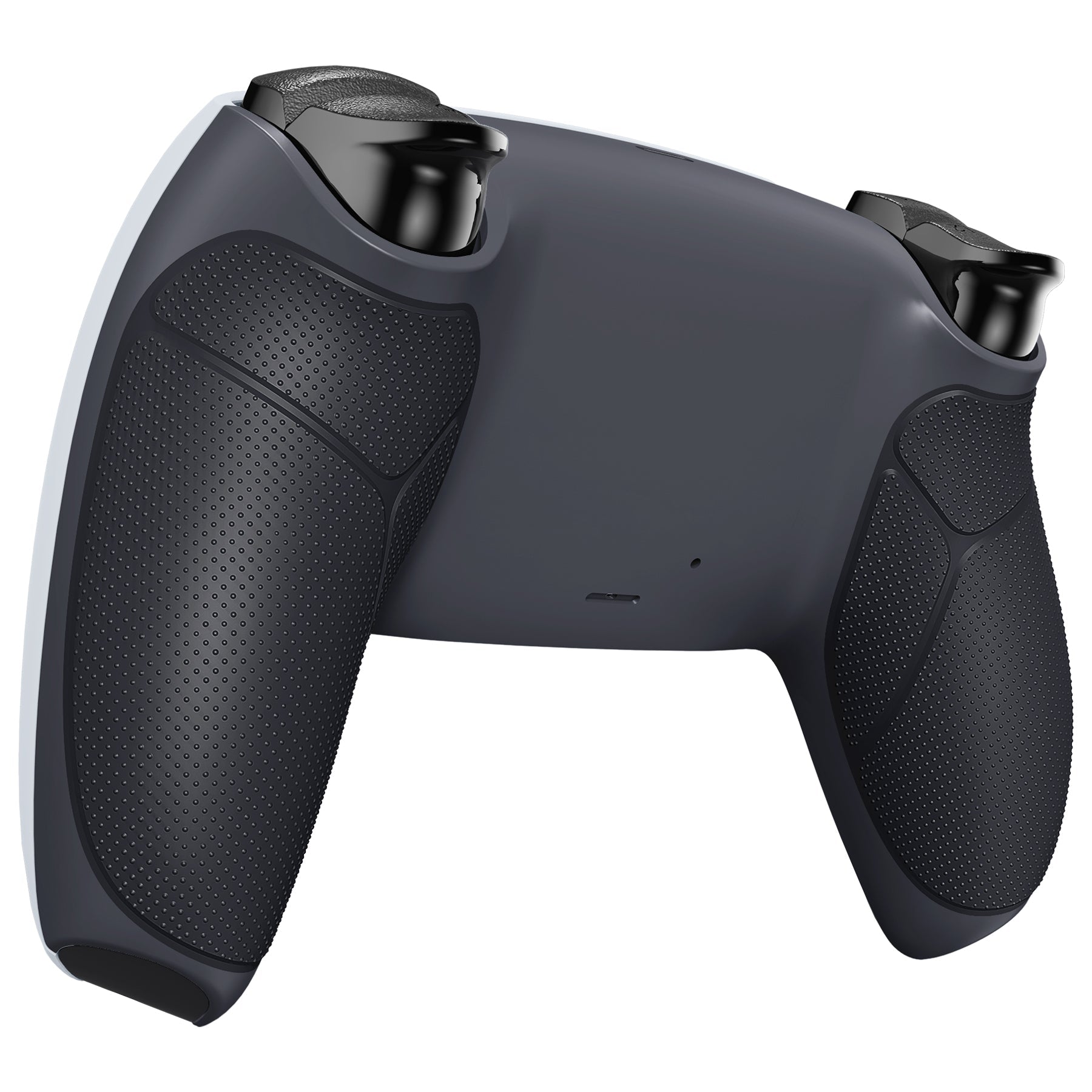 eXtremeRate Performance Grip Replacement Back Housing Bottom Shell Compatible with PS5 Controller BDM-010/020/030/040/050 - Rubberized Classic Gray & Dark Gray eXtremeRate