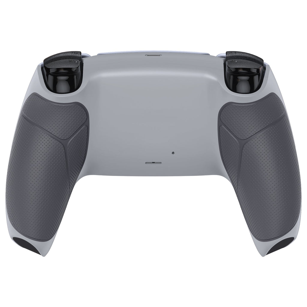 eXtremeRate Performance Grip Replacement Back Housing Bottom Shell Compatible with PS5 Controller BDM-010/020/030/040/050 - Rubberized New Hope Gray & Classic Gray eXtremeRate