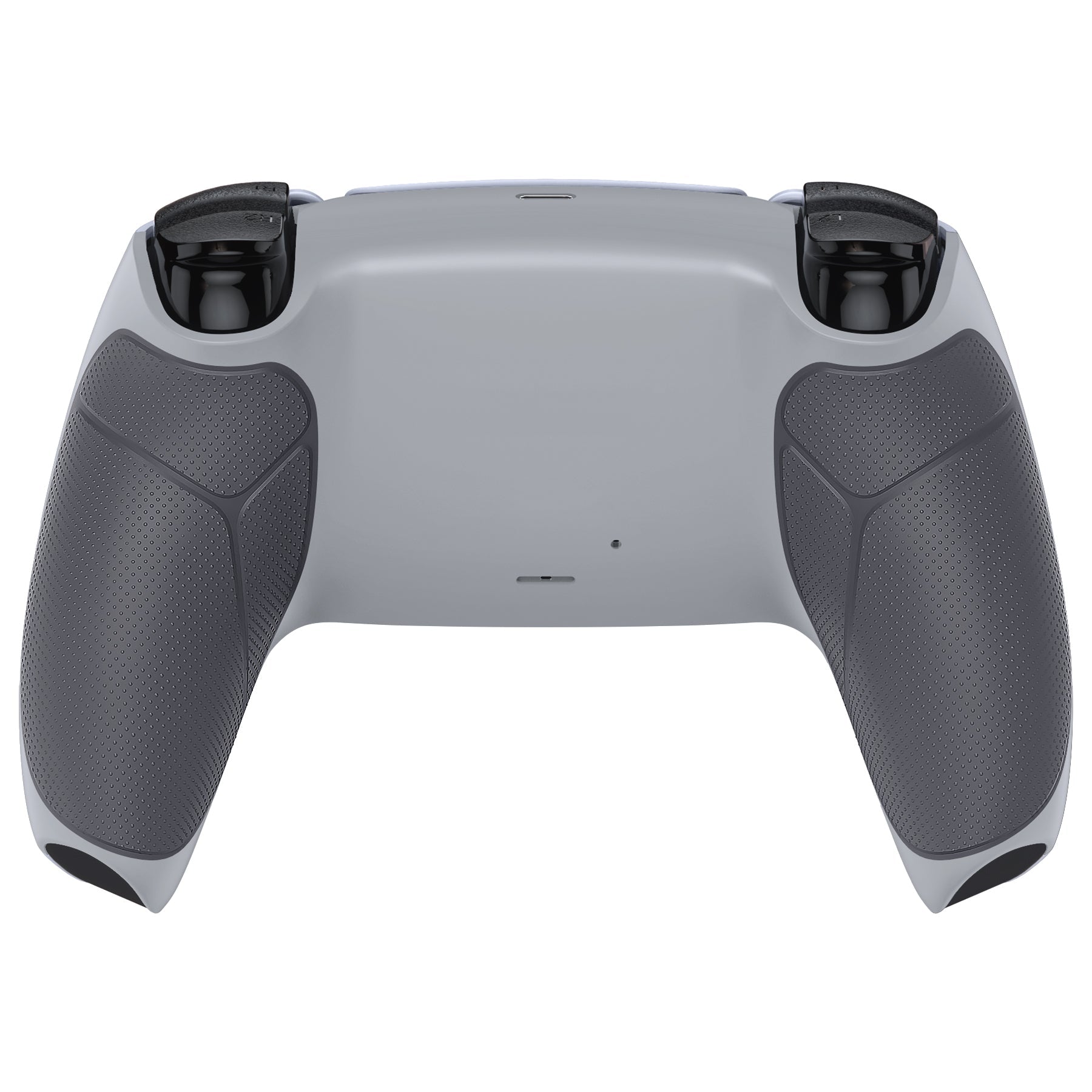 eXtremeRate Performance Grip Replacement Back Housing Bottom Shell Compatible with PS5 Controller BDM-010/020/030/040/050 - Rubberized New Hope Gray & Classic Gray eXtremeRate