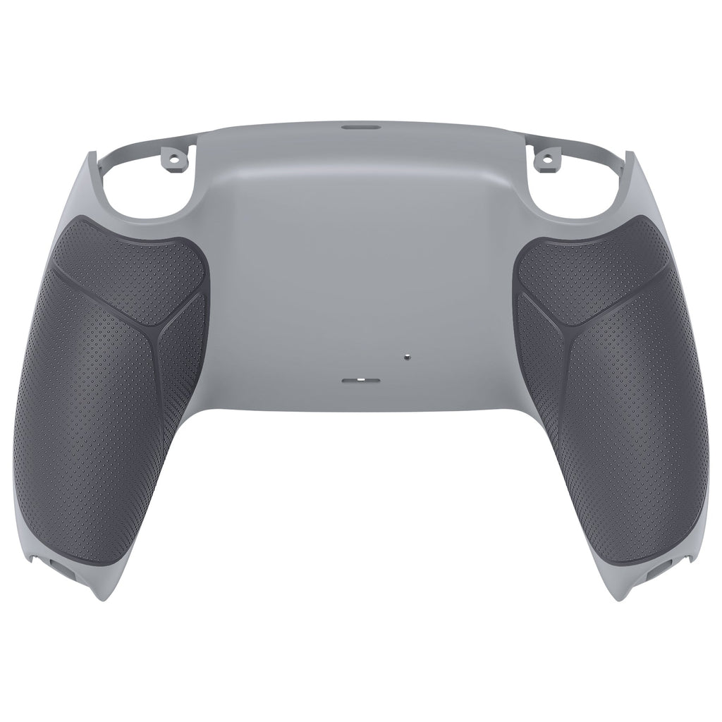 eXtremeRate Performance Grip Replacement Back Housing Bottom Shell Compatible with PS5 Controller BDM-010/020/030/040/050 - Rubberized New Hope Gray & Classic Gray eXtremeRate