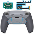 eXtremeRate RISE Plus MAX Back Paddles Kit with Clicky Trigger Stops & Rubberized Grip for PS5 Controller BDM-010/020 - New Hope Gray & Classic Gray eXtremeRate
