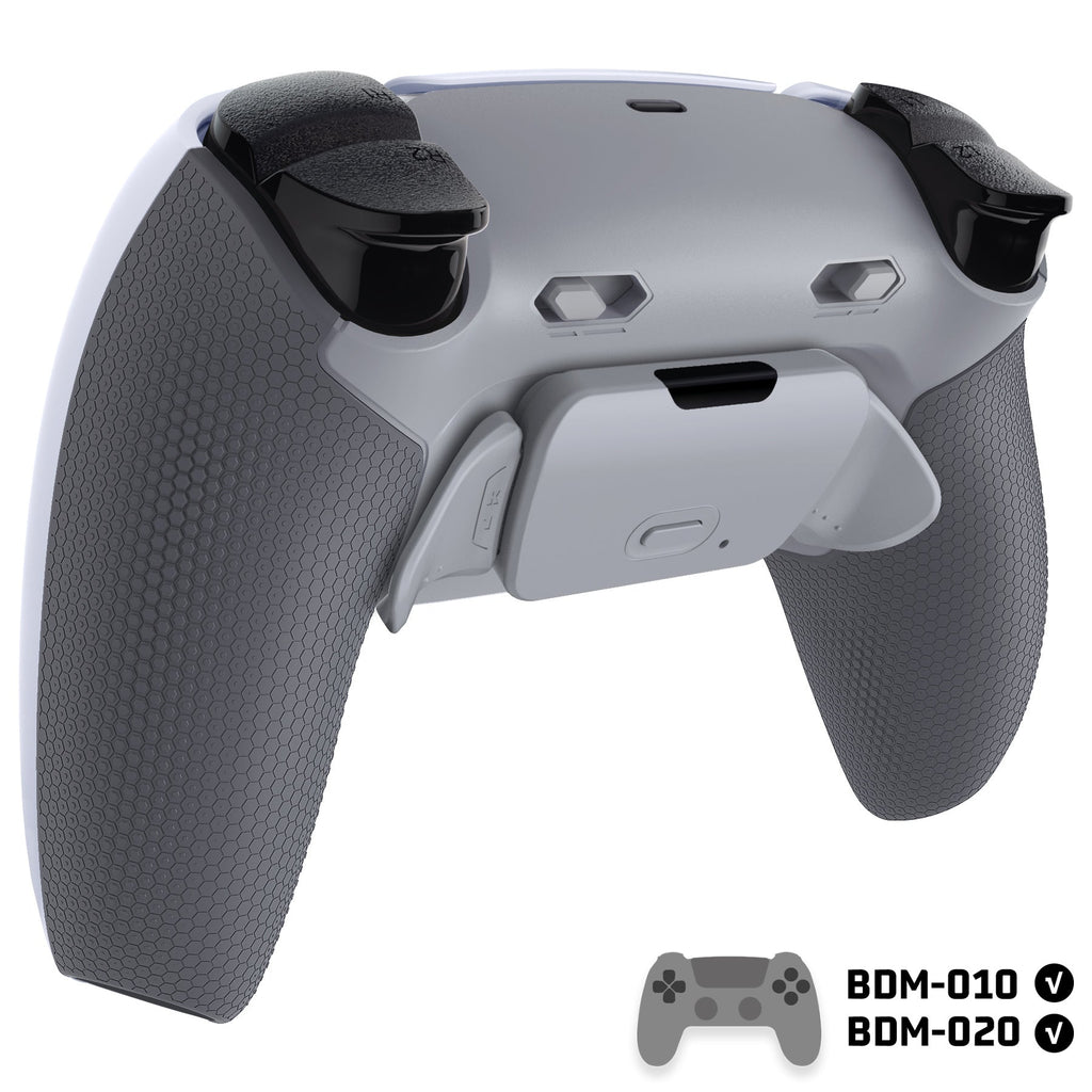 eXtremeRate RISE Plus MAX Back Paddles Kit with Clicky Trigger Stops & Rubberized Grip for PS5 Controller BDM-010/020 - New Hope Gray & Classic Gray eXtremeRate