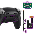 eXtremeRate RISE Plus MAX Back Paddles Kit with Clicky Trigger Stops & Rubberized Grip for PS5 Controller BDM-030/040/050 - Black eXtremeRate