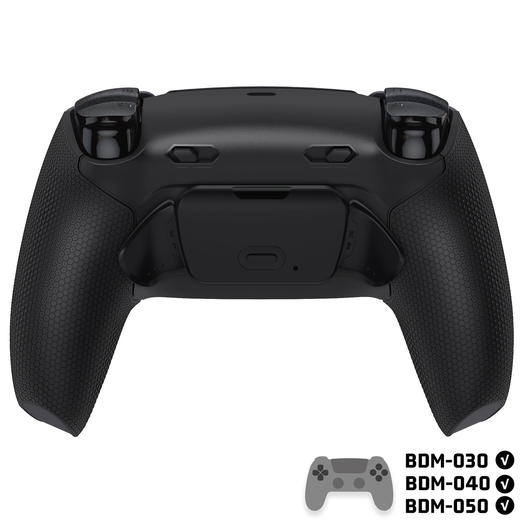 eXtremeRate RISE Plus MAX Back Paddles Kit with Clicky Trigger Stops & Rubberized Grip for PS5 Controller BDM-030/040/050 - Black eXtremeRate