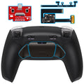 eXtremeRate Real Metal Buttons (RMB) Version RISE Plus MAX Back Paddles Kit with Clicky Trigger Stops & Rubberized Grip for PS5 Controller BDM-010/020 - Black eXtremeRate