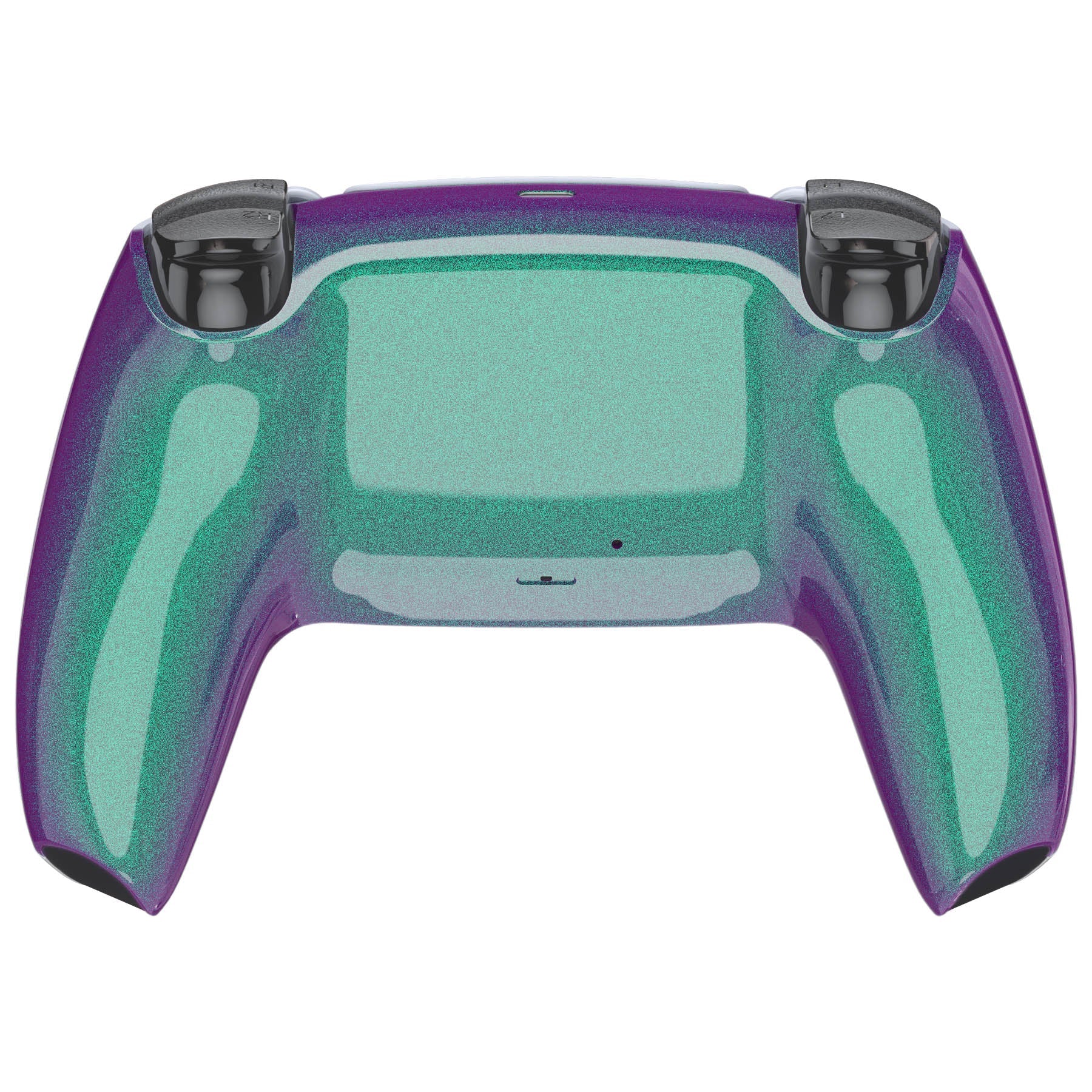 eXtremeRate Replacement Back Housing Bottom Shell Compatible with PS5 Controller BDM-010/020/030/040/050 - Chameleon Green Purple Glossy eXtremeRate