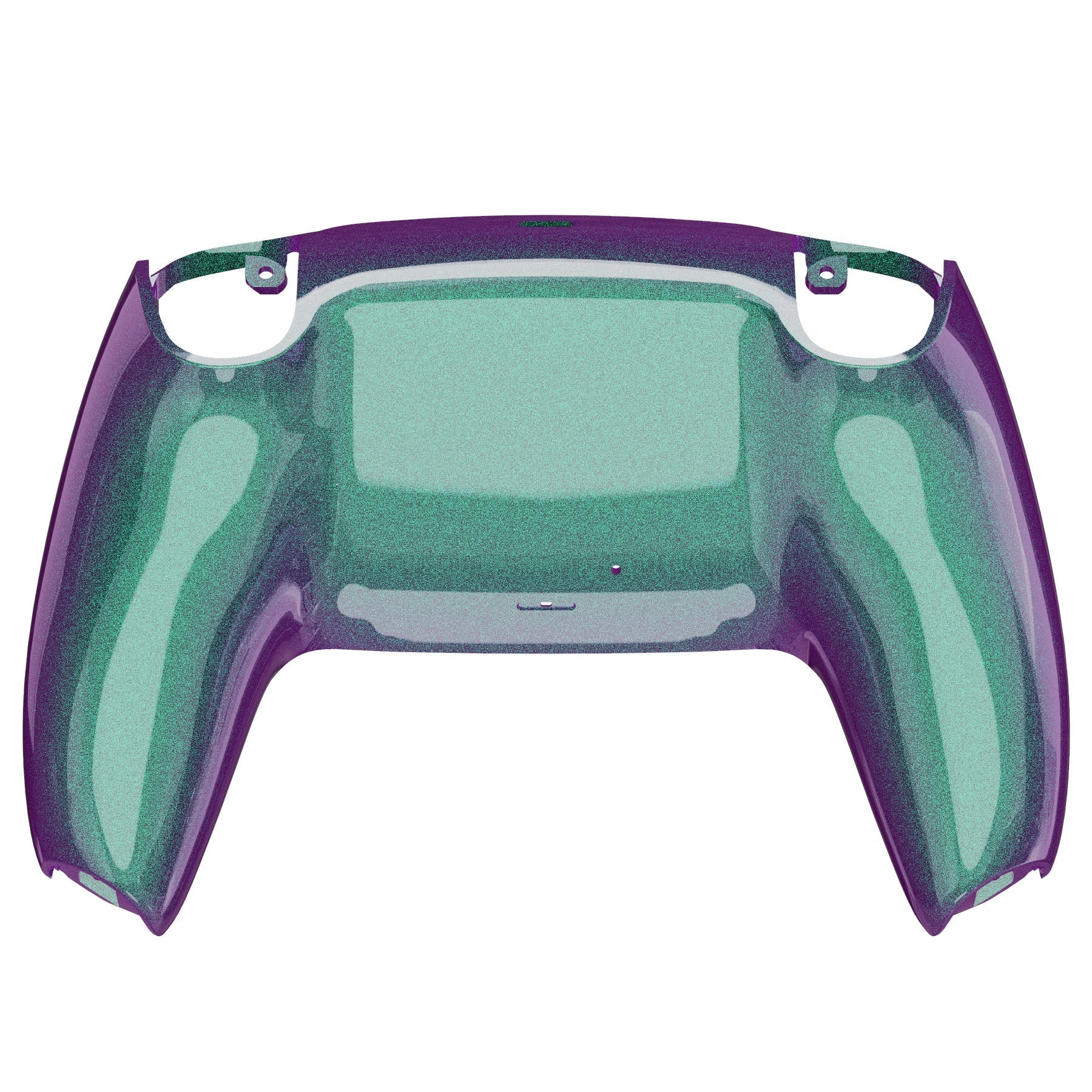 eXtremeRate Replacement Back Housing Bottom Shell Compatible with PS5 Controller BDM-010/020/030/040/050 - Chameleon Green Purple Glossy eXtremeRate