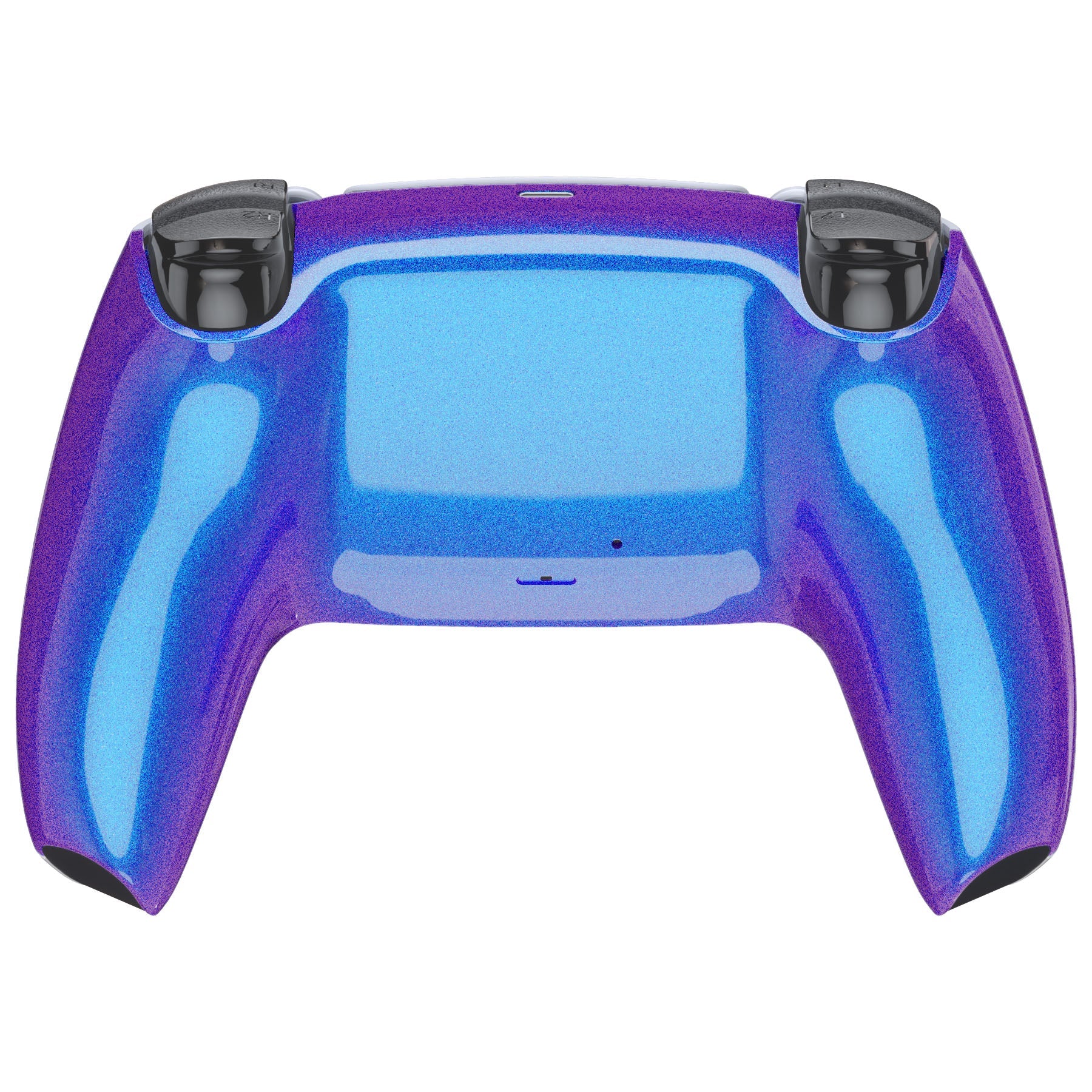 eXtremeRate Replacement Back Housing Bottom Shell Compatible with PS5 Controller BDM-010/020/030/040/050 - Chameleon Purple Blue Glossy eXtremeRate