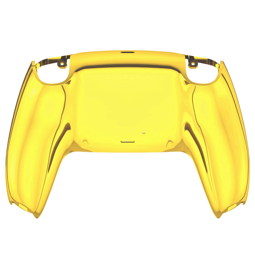 eXtremeRate Replacement Back Housing Bottom Shell Compatible with PS5 Controller BDM-010/020/030/040/050 - Chrome Gold Glossy eXtremeRate