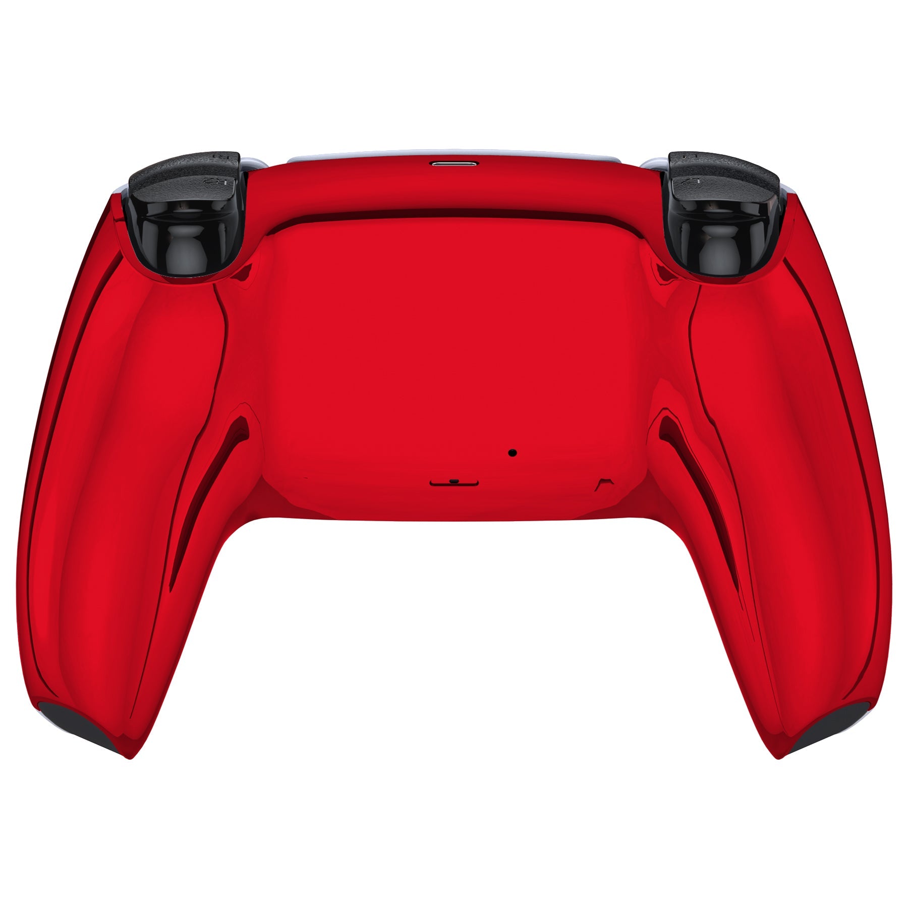 eXtremeRate Replacement Back Housing Bottom Shell Compatible with PS5 Controller BDM-010/020/030/040/050 - Chrome Red Glossy eXtremeRate