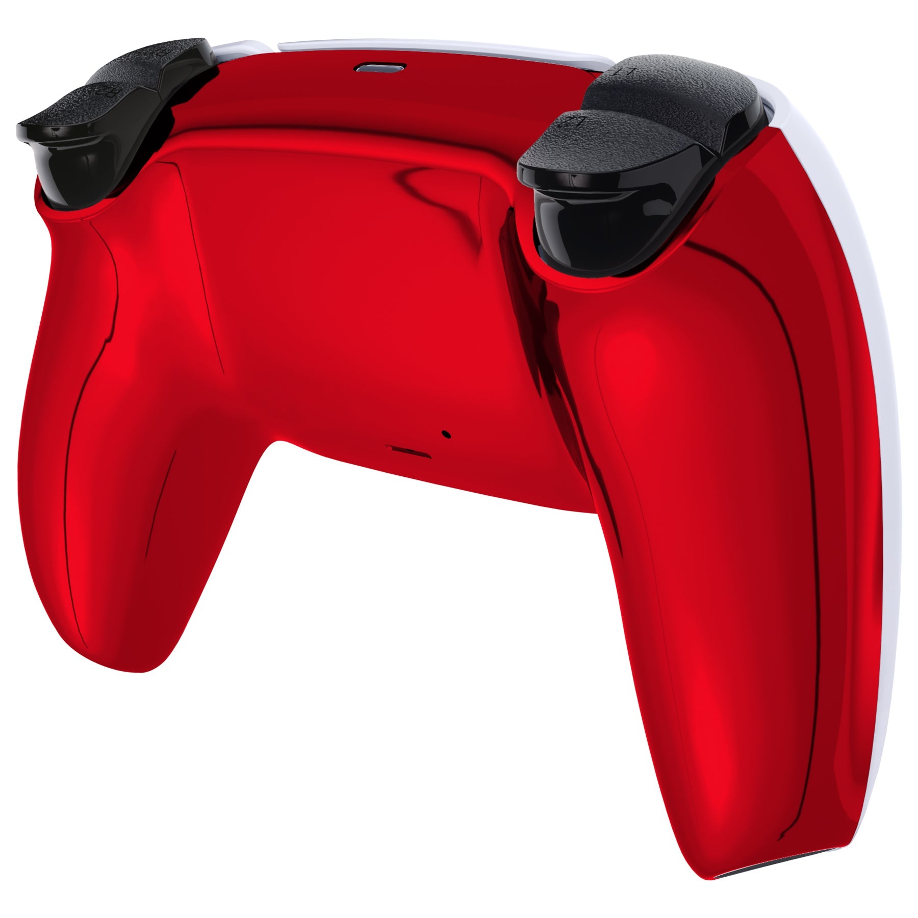 eXtremeRate Replacement Back Housing Bottom Shell Compatible with PS5 Controller BDM-010/020/030/040/050 - Chrome Red Glossy eXtremeRate