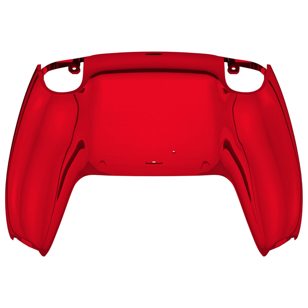 eXtremeRate Replacement Back Housing Bottom Shell Compatible with PS5 Controller BDM-010/020/030/040/050 - Chrome Red Glossy eXtremeRate