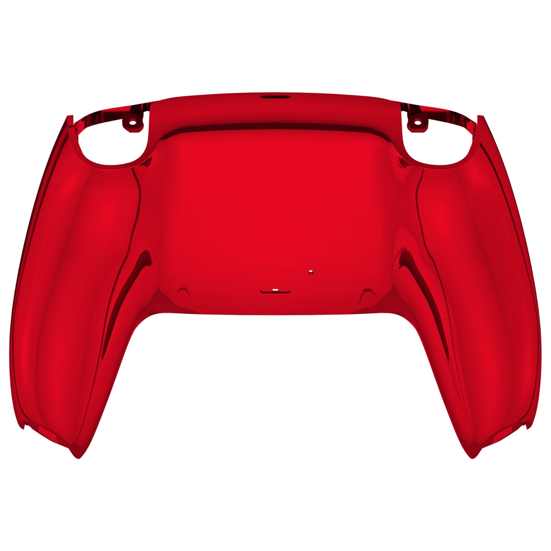 eXtremeRate Replacement Back Housing Bottom Shell Compatible with PS5 Controller BDM-010/020/030/040/050 - Chrome Red Glossy eXtremeRate