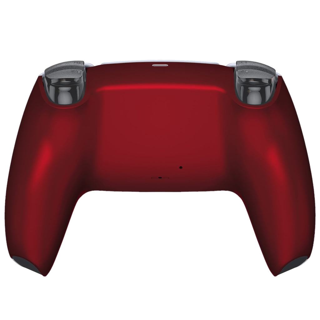 eXtremeRate Replacement Back Housing Bottom Shell Compatible with PS5 Controller BDM-010/020/030/040/050 - Scarlet Red eXtremeRate
