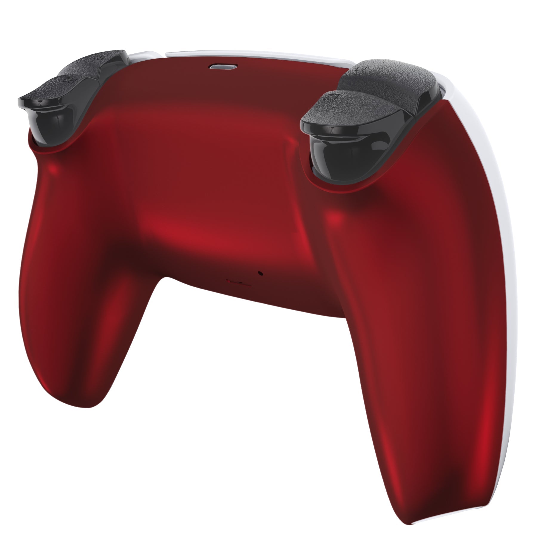eXtremeRate Replacement Back Housing Bottom Shell Compatible with PS5 Controller BDM-010/020/030/040/050 - Scarlet Red eXtremeRate