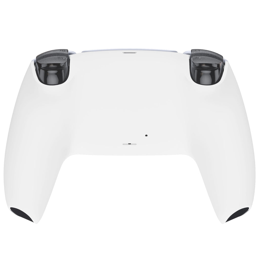 eXtremeRate Replacement Back Housing Bottom Shell Compatible with PS5 Controller BDM-010/020/030/040/050 - White eXtremeRate