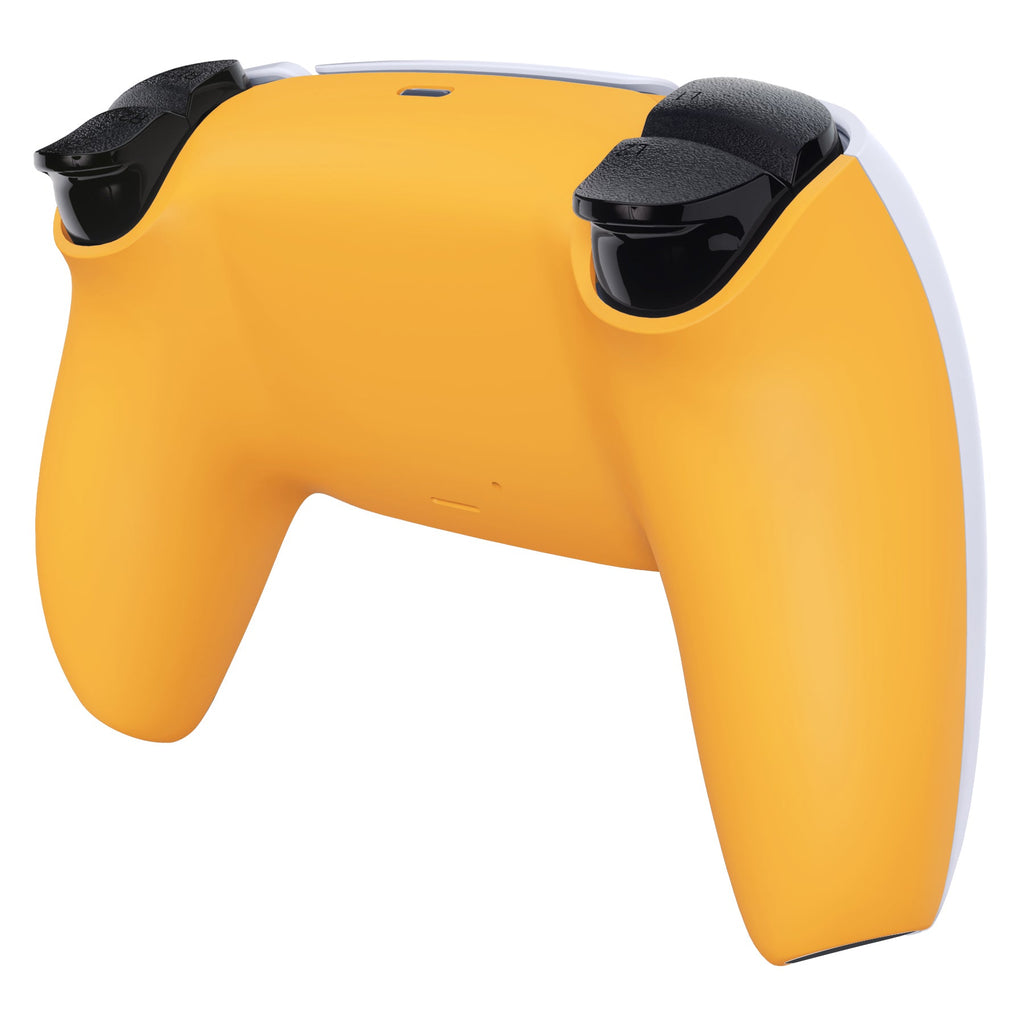 eXtremeRate Replacement Back Housing Bottom Shell Compatible with PS5 Controller BDM-010/020/030/040/050 - Caution Yellow eXtremeRate