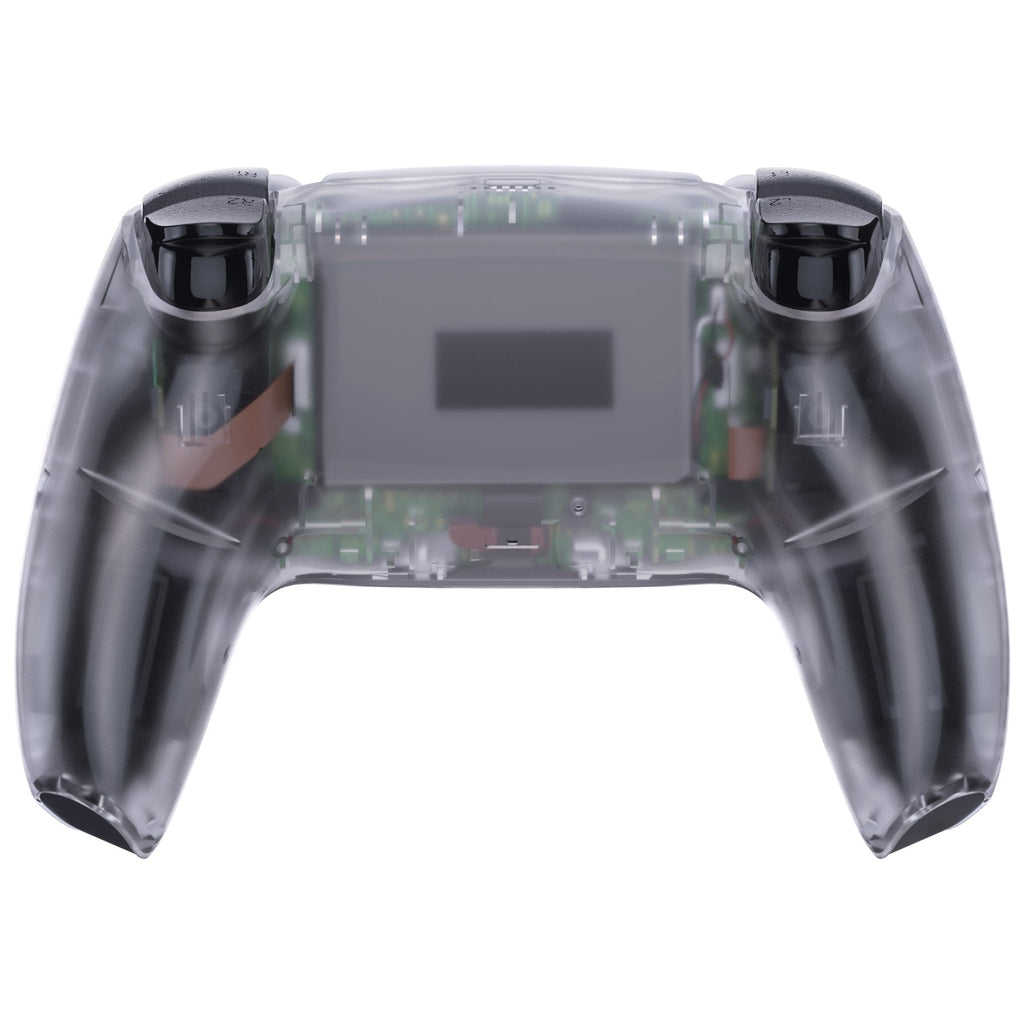 eXtremeRate Replacement Back Housing Bottom Shell Compatible with PS5 Controller BDM-010/020/030/040/050 - Clear eXtremeRate