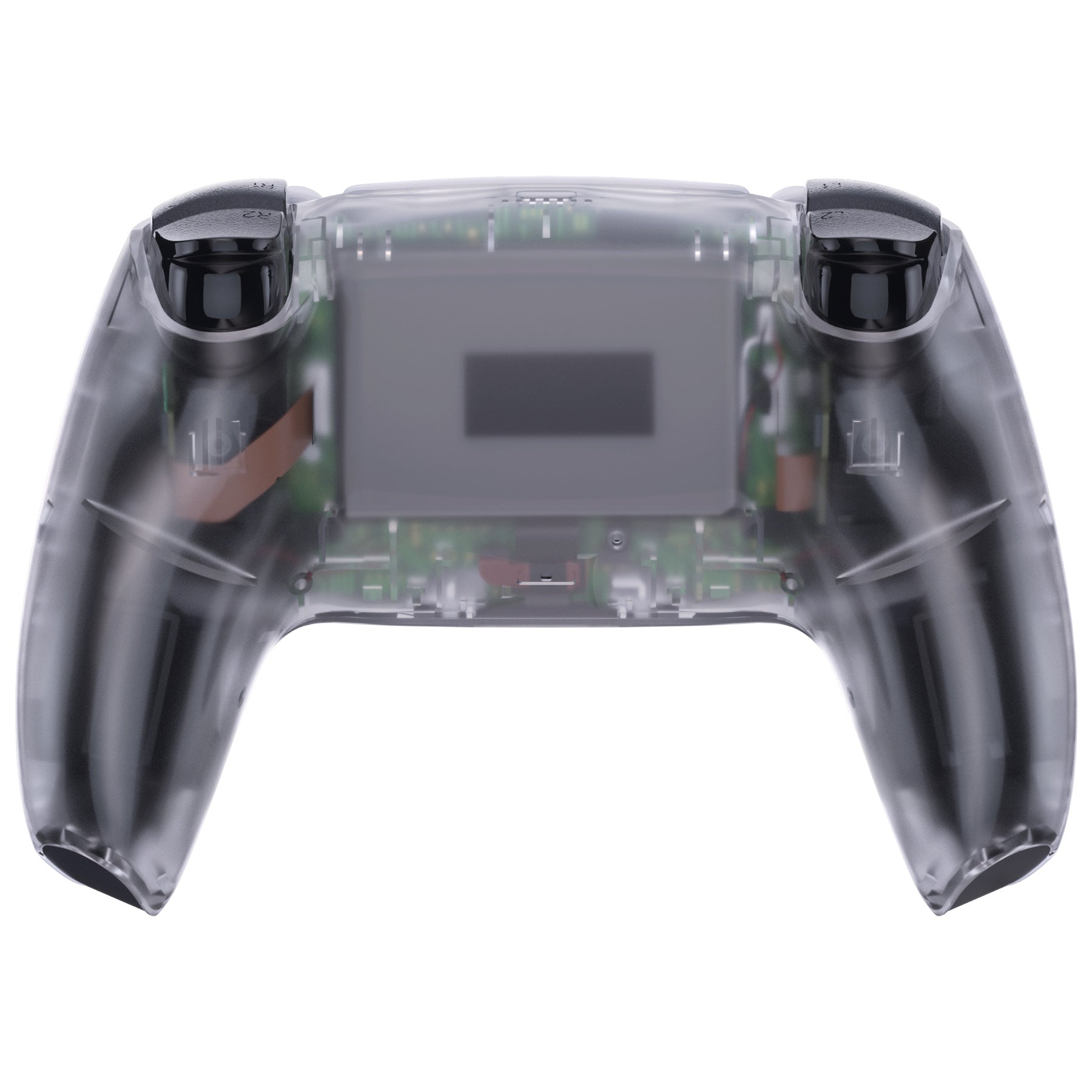eXtremeRate Replacement Back Housing Bottom Shell Compatible with PS5 Controller BDM-010/020/030/040/050 - Clear eXtremeRate