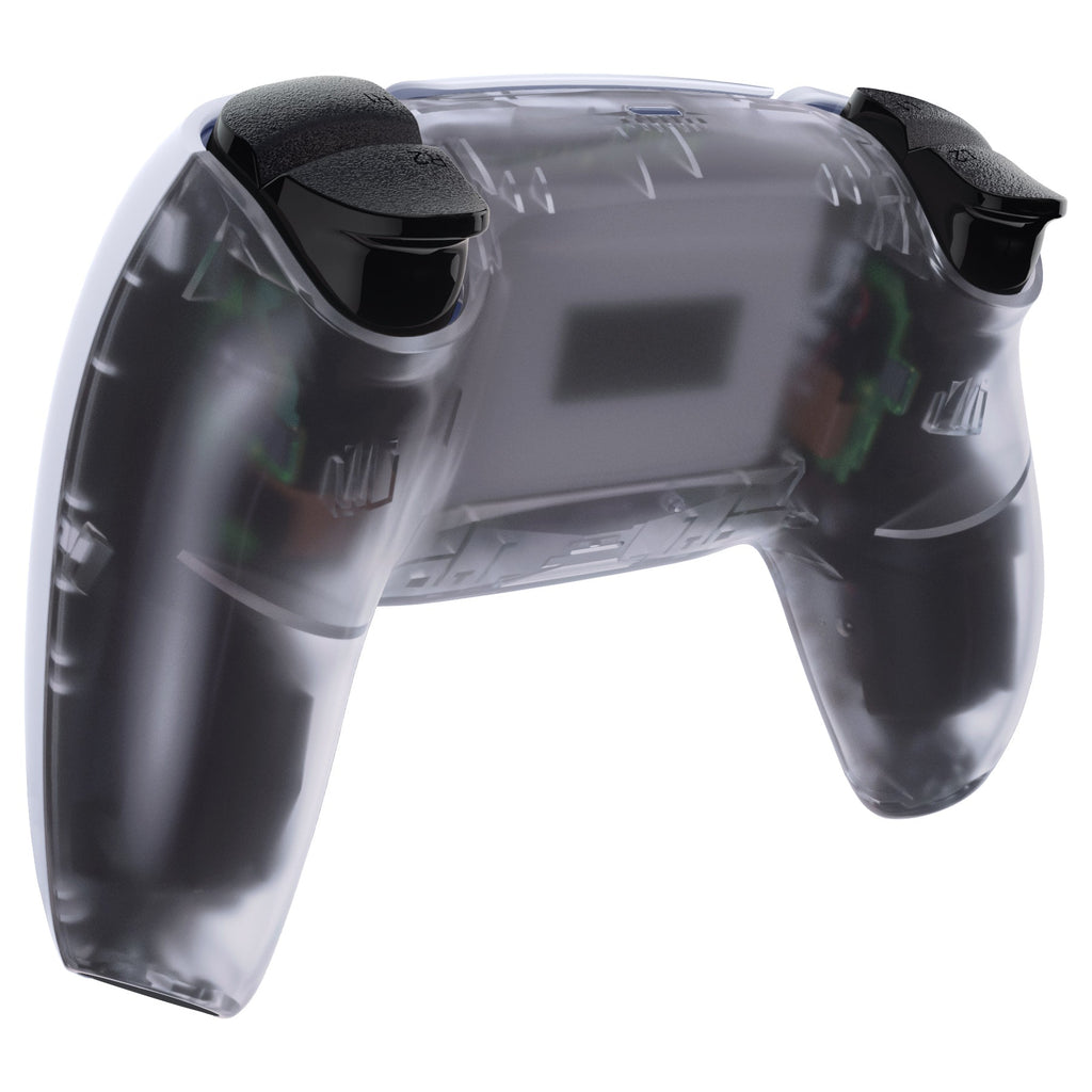 eXtremeRate Replacement Back Housing Bottom Shell Compatible with PS5 Controller BDM-010/020/030/040/050 - Clear eXtremeRate