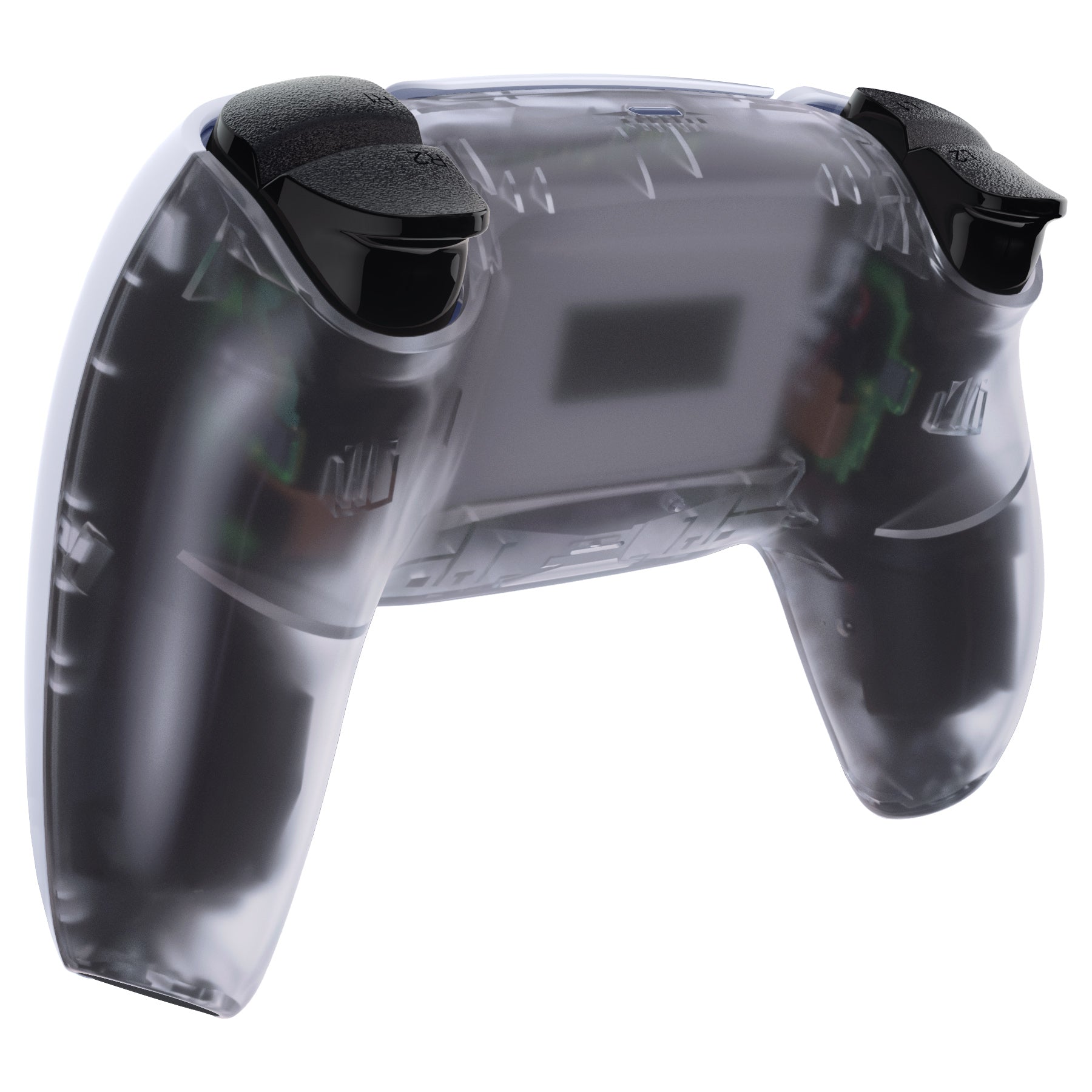 eXtremeRate Replacement Back Housing Bottom Shell Compatible with PS5 Controller BDM-010/020/030/040/050 - Clear eXtremeRate