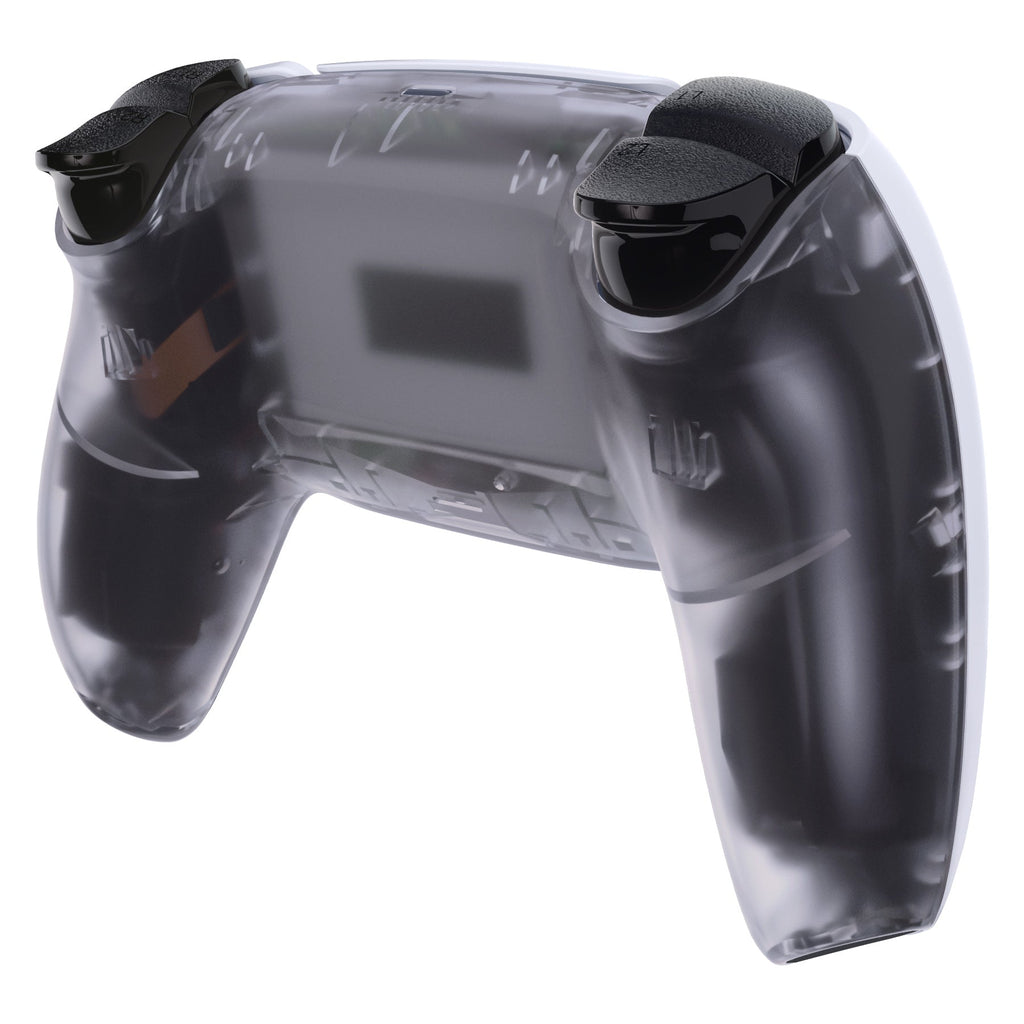 eXtremeRate Replacement Back Housing Bottom Shell Compatible with PS5 Controller BDM-010/020/030/040/050 - Clear eXtremeRate