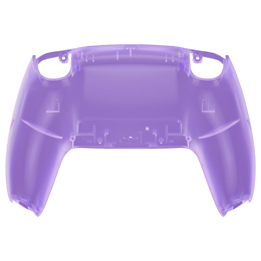 eXtremeRate Replacement Back Housing Bottom Shell Compatible with PS5 Controller BDM-010/020/030/040/050 - Clear Atomic Purple eXtremeRate