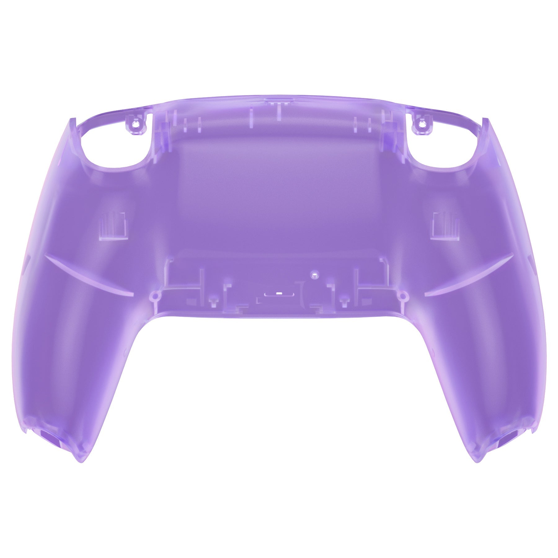 eXtremeRate Replacement Back Housing Bottom Shell Compatible with PS5 Controller BDM-010/020/030/040/050 - Clear Atomic Purple eXtremeRate